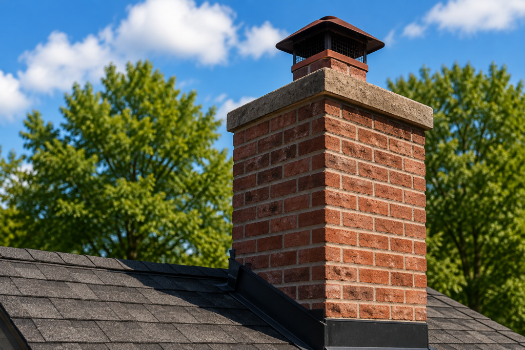 Brick chimney masonry repair in Kalamazoo MI